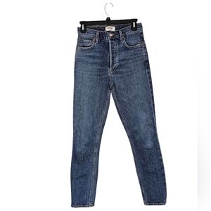 AGOLDE Nico High Rise Slim Skinny Ankle Blue Jeans 25 Preowned